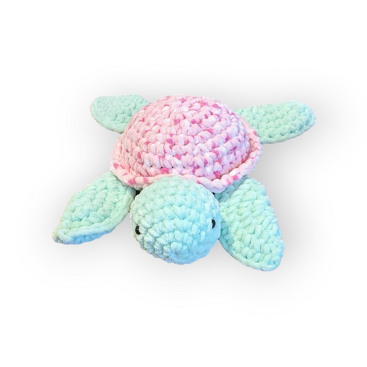 Pink Sprinkles Turtle | Crochet Stuffed Turtle | Turtle Plushie