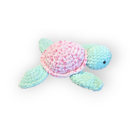 Pink Sprinkles Turtle | Crochet Stuffed Turtle | Turtle Plushie