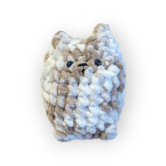 Chocolate Chip Chubby Kitty 2 | Crochet Stuffed Cat | Kitty Plushie