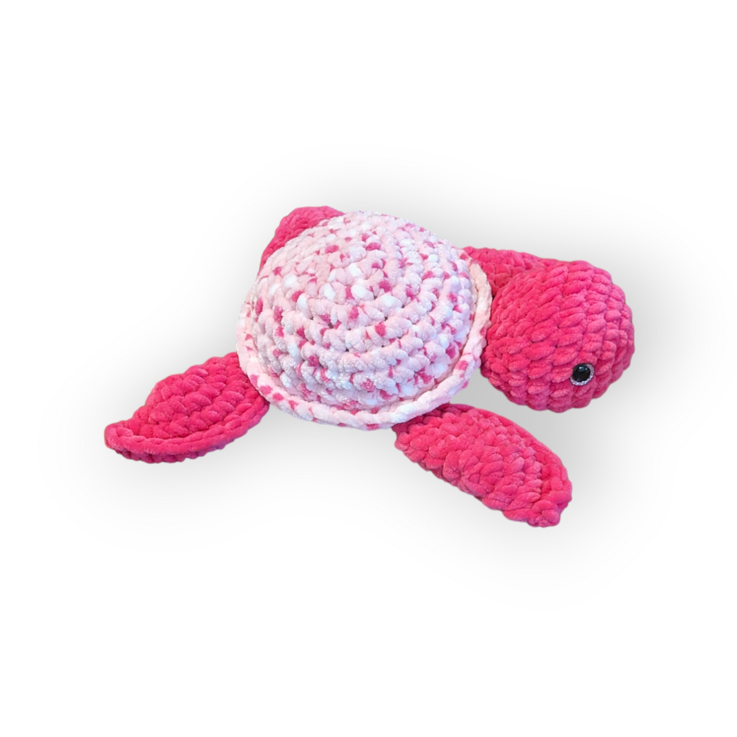Angelica the Turtle | Hot Pink Tie Dye Turtle | Crochet Stuffed Turtle | Turtle Plushie