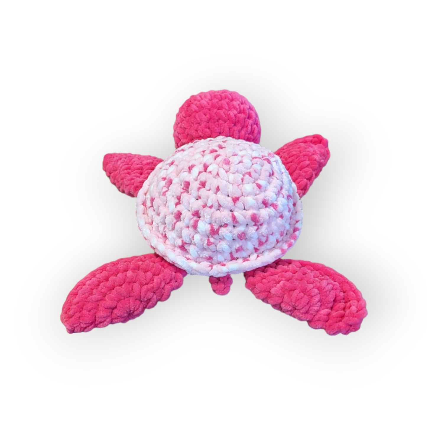 Angelica the Turtle | Hot Pink Tie Dye Turtle | Crochet Stuffed Turtle | Turtle Plushie