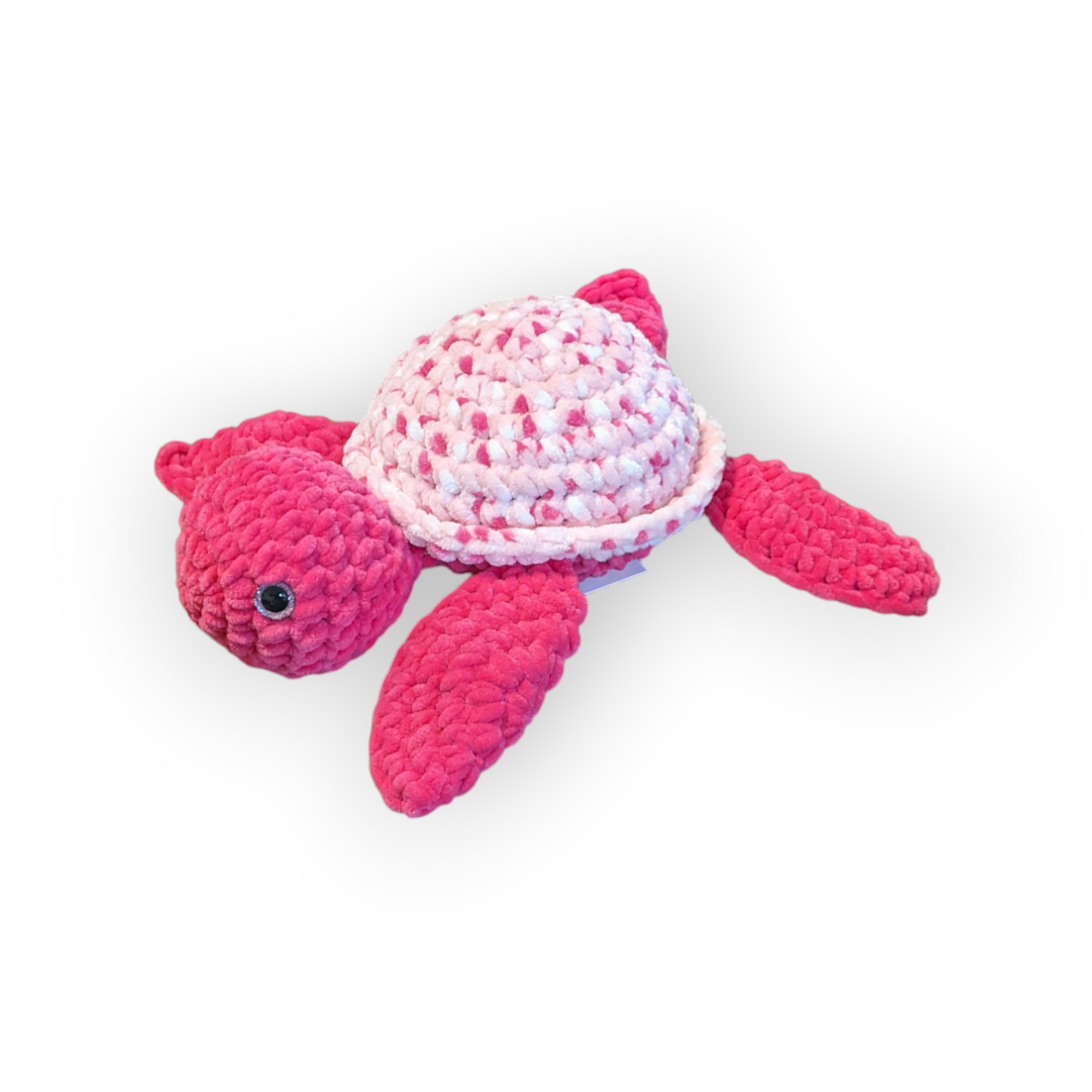Angelica the Turtle | Hot Pink Tie Dye Turtle | Crochet Stuffed Turtle | Turtle Plushie