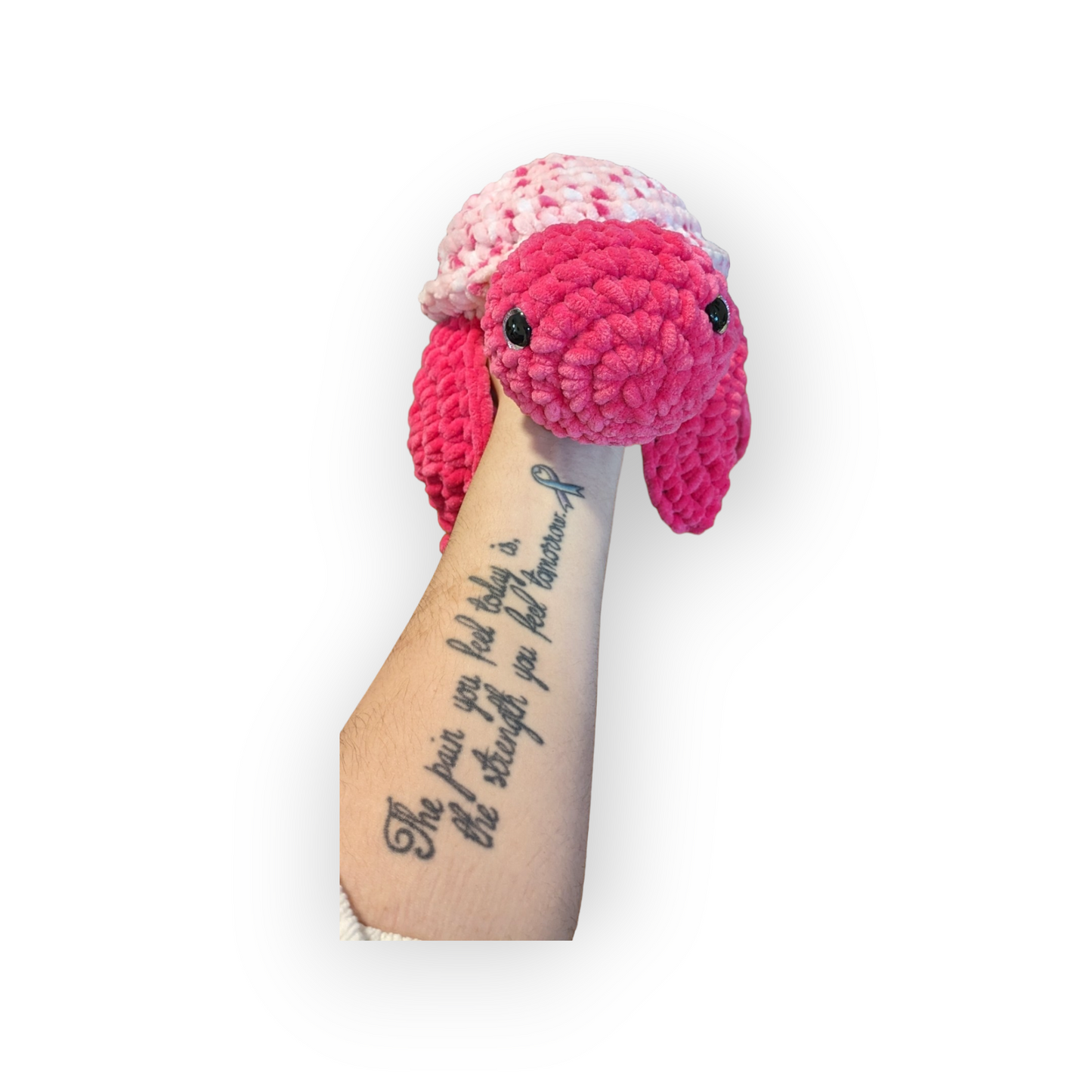 Angelica the Turtle | Hot Pink Tie Dye Turtle | Crochet Stuffed Turtle | Turtle Plushie