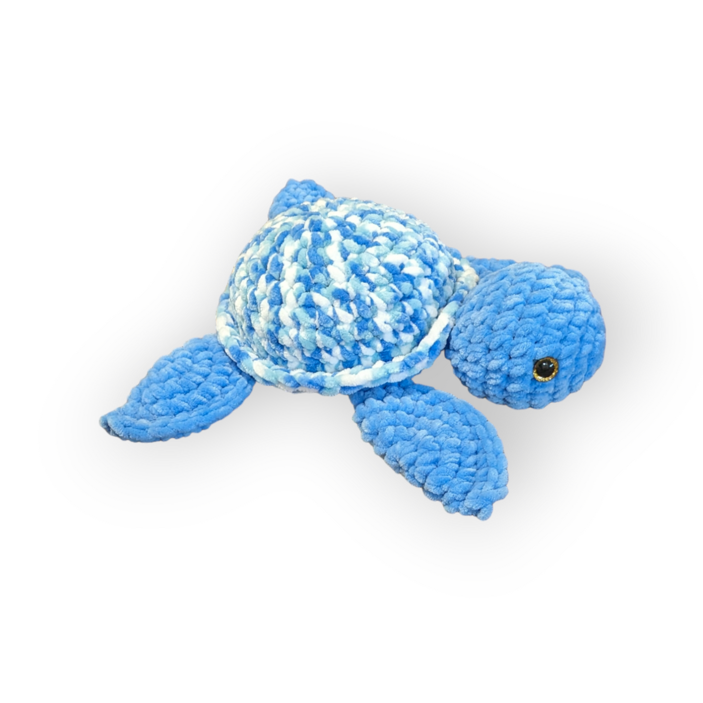 Bluey the Turtle | Blue Tie Dye Turtle | Crochet Stuffed Turtle | Turtle Plushie