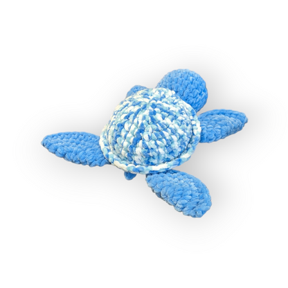 Bluey the Turtle | Blue Tie Dye Turtle | Crochet Stuffed Turtle | Turtle Plushie