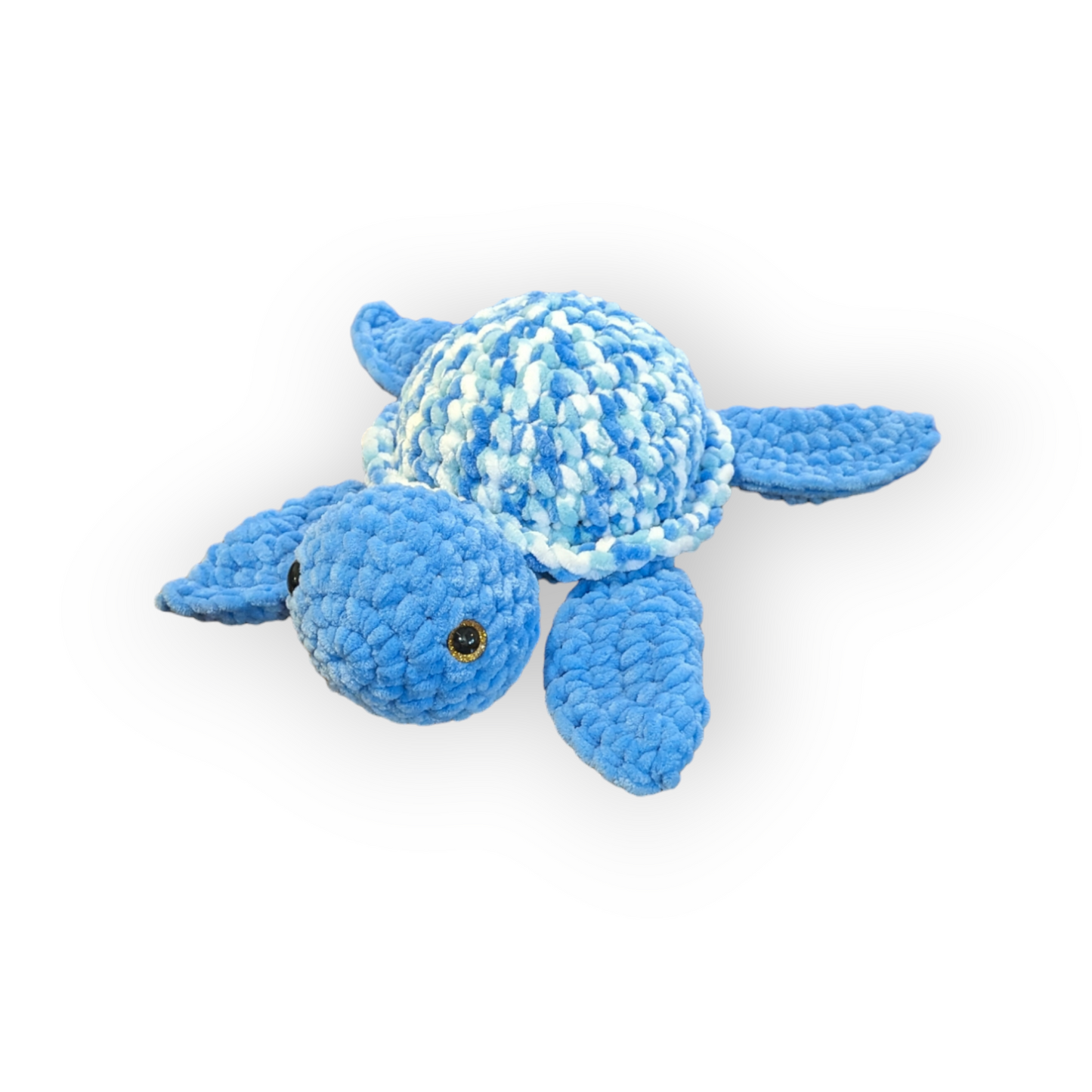 Bluey the Turtle | Blue Tie Dye Turtle | Crochet Stuffed Turtle | Turtle Plushie