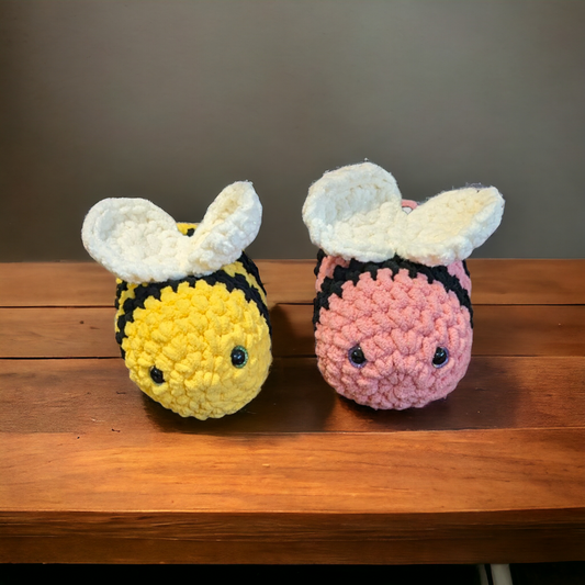 Busy Bee Plushie | Crochet Bee Plushie | Crochet Stuffed Bee