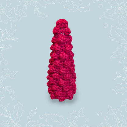 Crochet Large Red Sparkle Tree