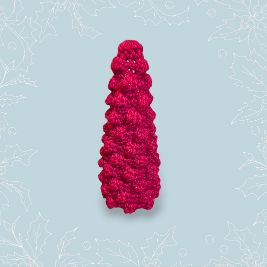 Crochet Large Red Sparkle Tree