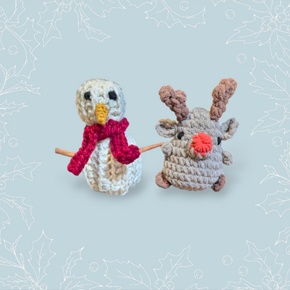 Crochet Baby Sparkle Snowman