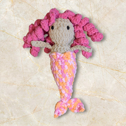 Crochet Peachy Tan Mermaid