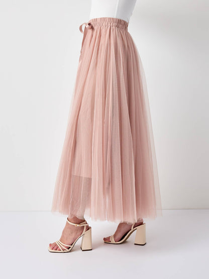 Dusty Rose Aria tulle skirt