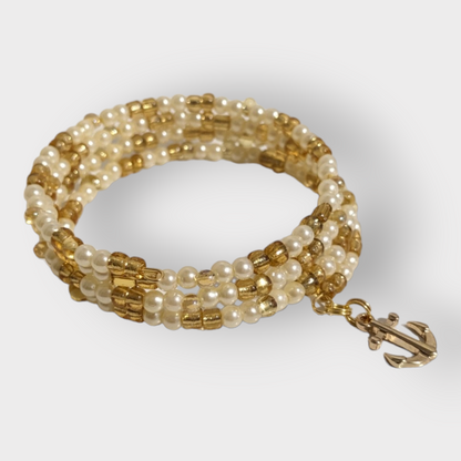 Wire Wrapping Beaded Charm Bracelets