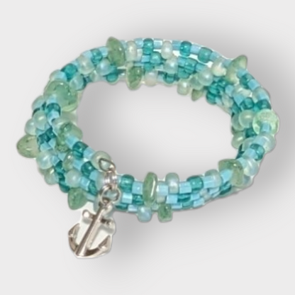Wire Wrapping Beaded Charm Bracelets