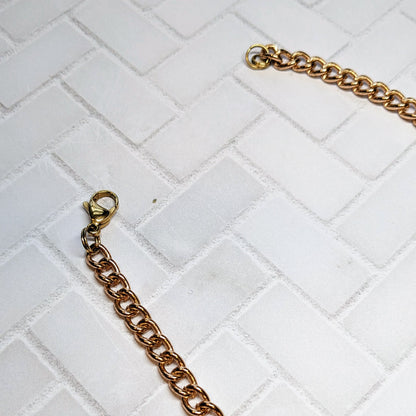 Pink Bronze Statement Necklace
