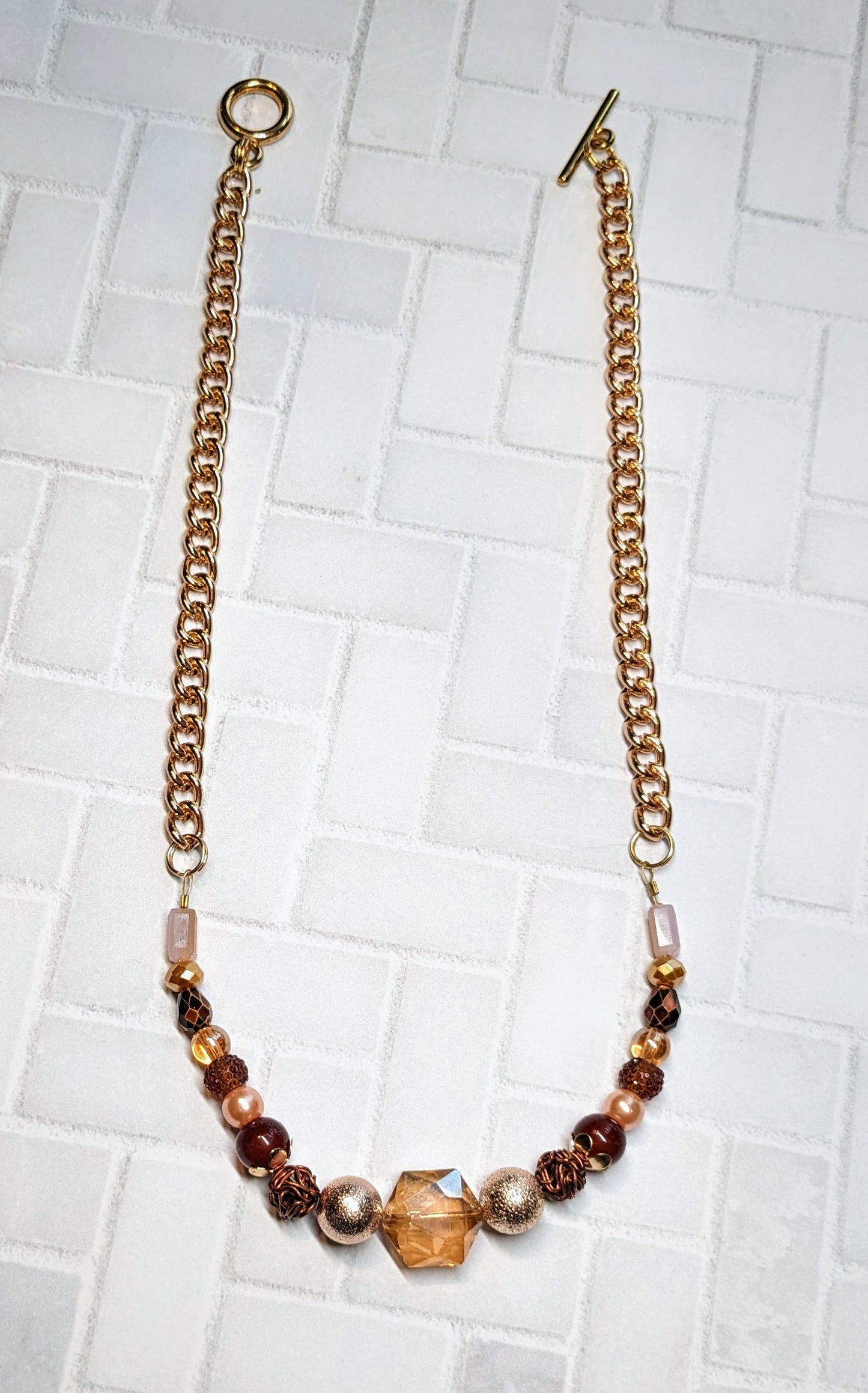 Rose Gold Dreams Statement Necklace
