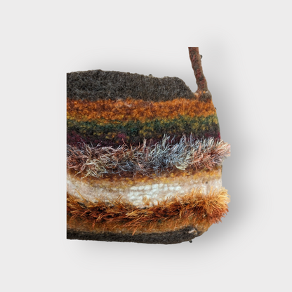 Autumn Leaves Felted Purse