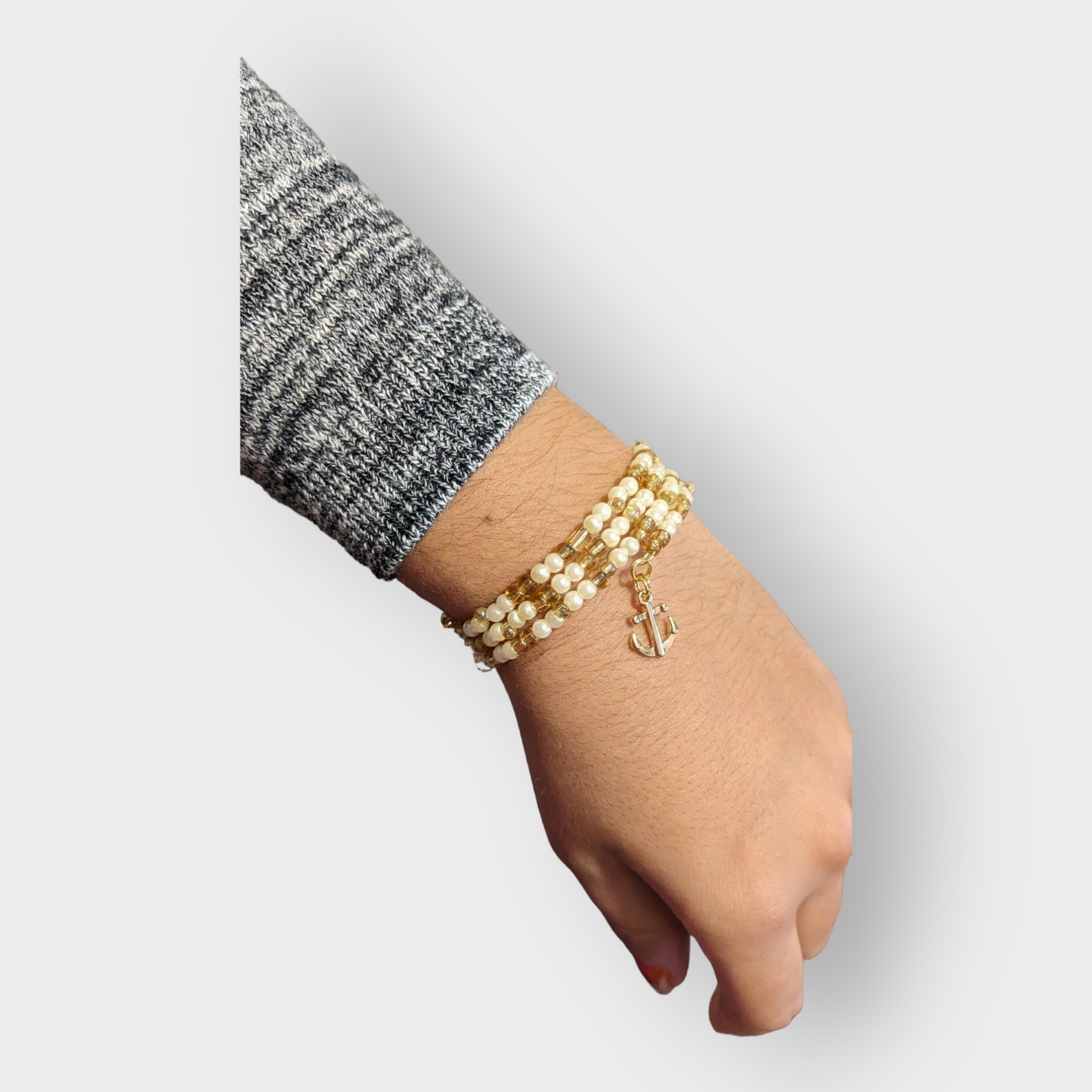 Wire Wrapping Beaded Charm Bracelets