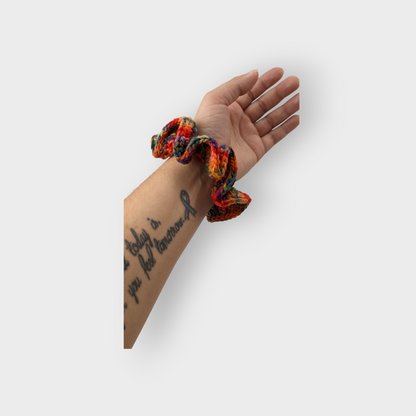 Luxurious Hand-Crocheted Fall Scrunchies: Effortless Elegance for Your Hair and Wrist!
