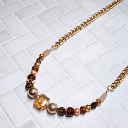 Rose Gold Dreams Statement Necklace