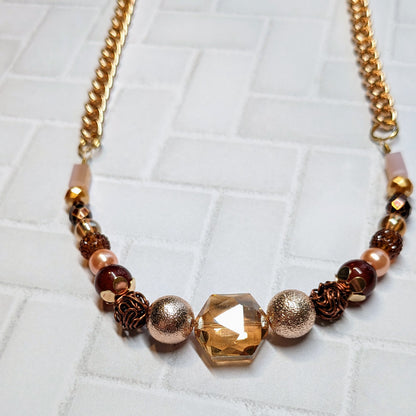 Rose Gold Dreams Statement Necklace