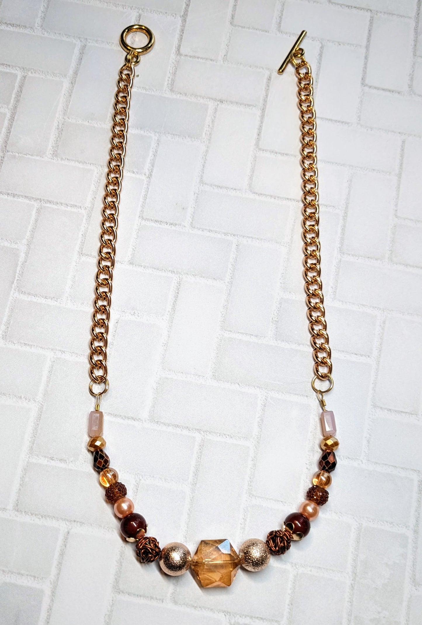 Rose Gold Dreams Statement Necklace
