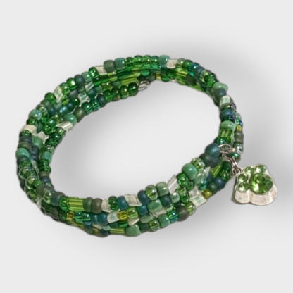 Wire Wrapping Beaded Charm Bracelets