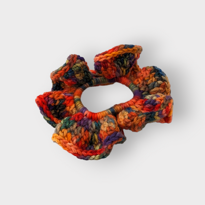 Luxurious Hand-Crocheted Fall Scrunchies: Effortless Elegance for Your Hair and Wrist!
