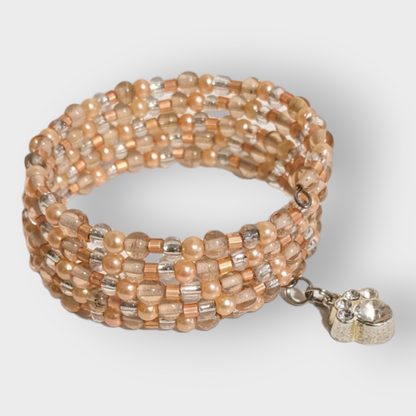 Wire Wrapping Beaded Charm Bracelets