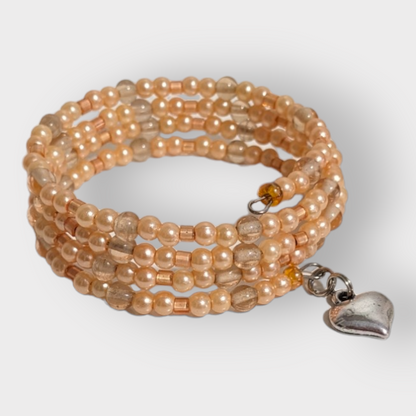 Wire Wrapping Beaded Charm Bracelets