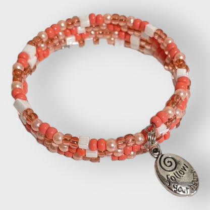 Wire Wrapping Beaded Charm Bracelets