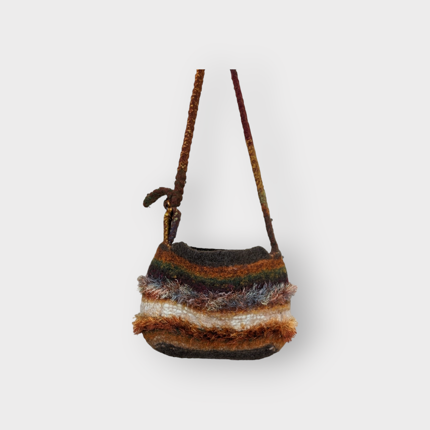 Autumn Leaves Felted Purse