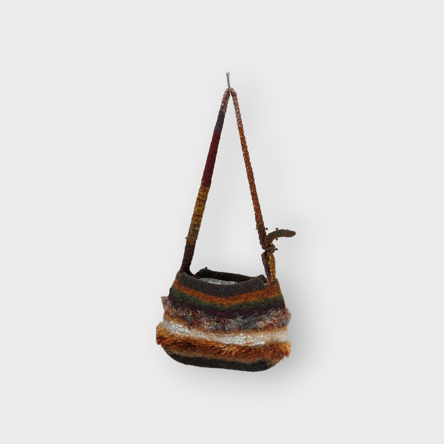 Autumn Leaves Felted Purse