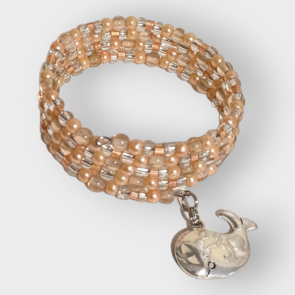 Wire Wrapping Beaded Charm Bracelets