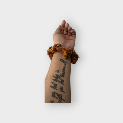 Luxurious Hand-Crocheted Fall Scrunchies: Effortless Elegance for Your Hair and Wrist!