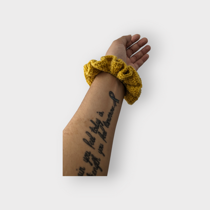 Luxurious Hand-Crocheted Fall Scrunchies: Effortless Elegance for Your Hair and Wrist!