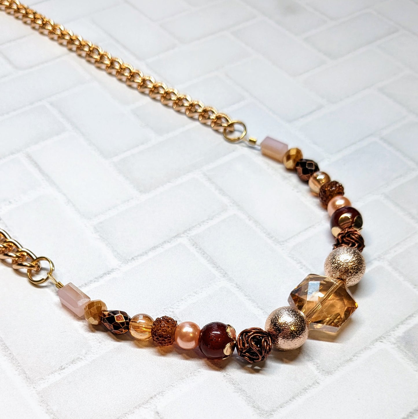 Rose Gold Dreams Statement Necklace