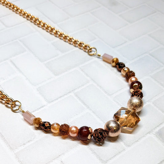 Rose Gold Dreams Statement Necklace