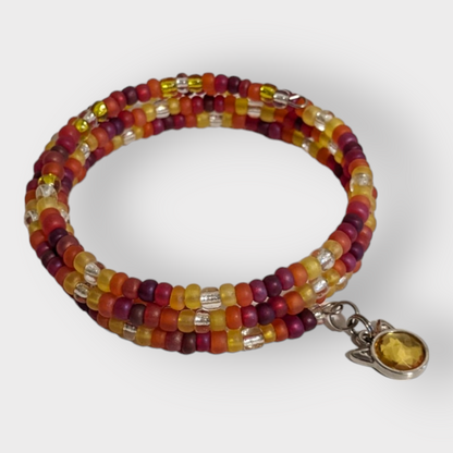Wire Wrapping Beaded Charm Bracelets