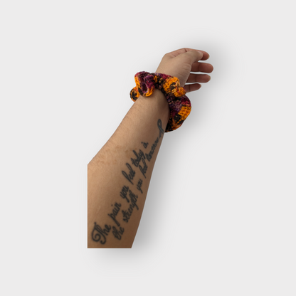 Luxurious Hand-Crocheted Fall Scrunchies: Effortless Elegance for Your Hair and Wrist!