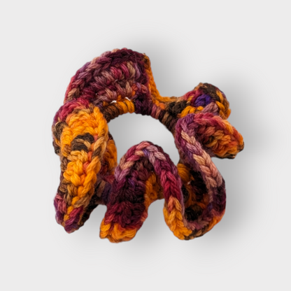 Luxurious Hand-Crocheted Fall Scrunchies: Effortless Elegance for Your Hair and Wrist!