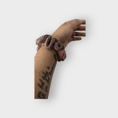 Luxurious Hand-Crocheted Fall Scrunchies: Effortless Elegance for Your Hair and Wrist!