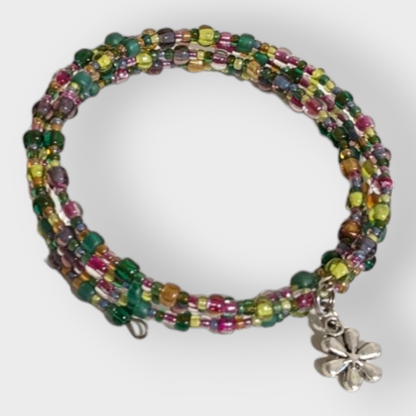 Wire Wrapping Beaded Charm Bracelets