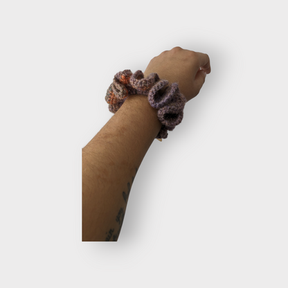 Luxurious Hand-Crocheted Fall Scrunchies: Effortless Elegance for Your Hair and Wrist!