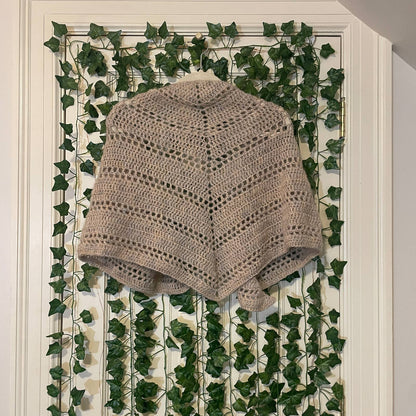 Vintage Crochet Shawl Wrap